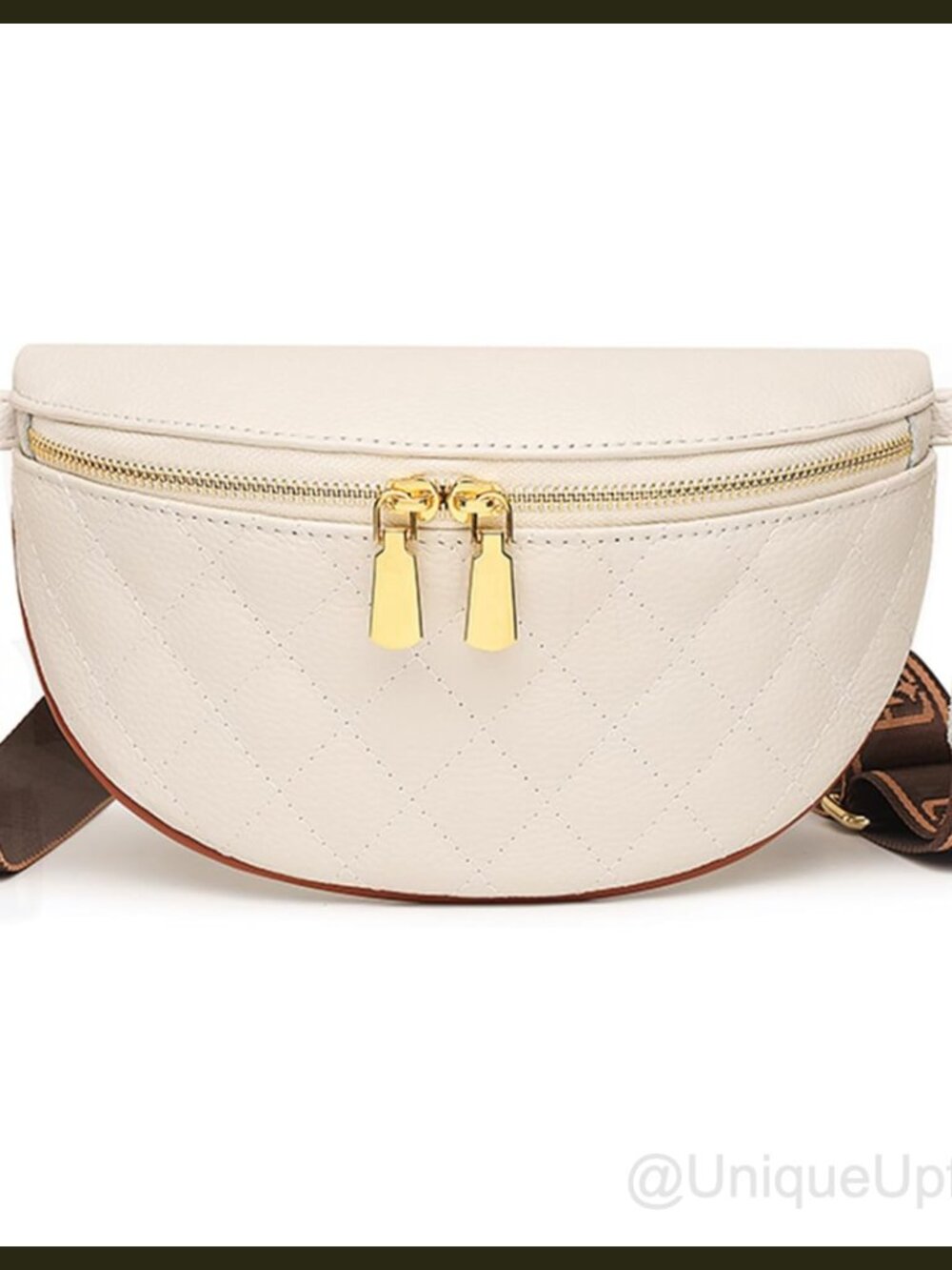 Genuine Leather Crossbody Bum Bag Anti-Theft Travel Fanny Pack